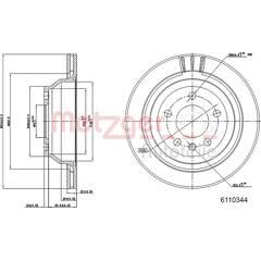 METZGER Set van 2 remschijven 4250032641429 on Productcaster.