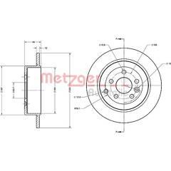 METZGER Set van 2 remschijven 4250032641641 on Productcaster.