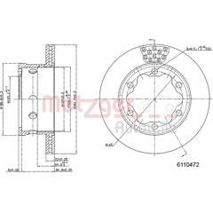 METZGER Bremssatz (2 Bremsscheiben) 4250032642709 on Productcaster.