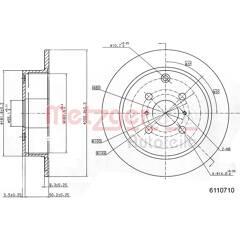 METZGER Set van 2 remschijven 4250032645083 on Productcaster.