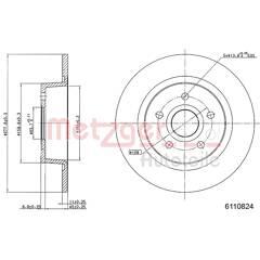 METZGER Set van 2 remschijven 4062101012920 on Productcaster.