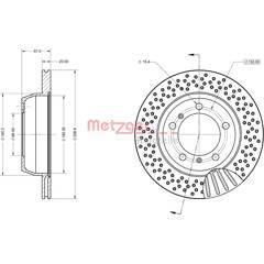 METZGER Set van 2 remschijven 4062101031648 on Productcaster.