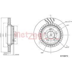 METZGER Bremsscheibe (pro Einheit) 4062101033062 on Productcaster.