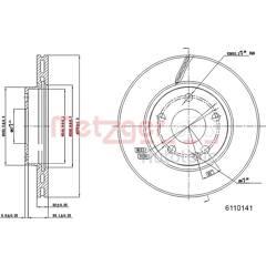 METZGER Set van 2 remschijven 4250032639396 on Productcaster.