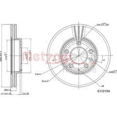 METZGER Set van 2 remschijven 4250032639570 on Productcaster.