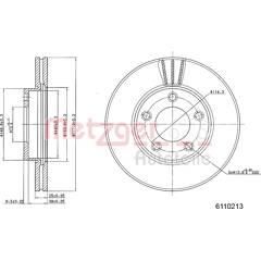 METZGER Set van 2 remschijven 4250032640118 on Productcaster.