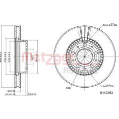 METZGER Set van 2 remschijven 4250032640514 on Productcaster.