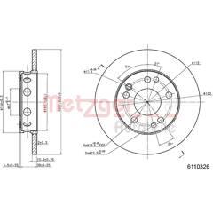 METZGER Set van 2 remschijven 4250032641245 on Productcaster.