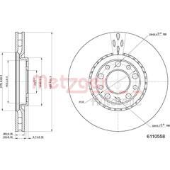 METZGER Set van 2 remschijven 4250032643560 on Productcaster.