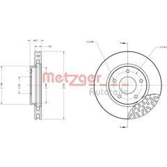 METZGER Set van 2 remschijven 4250032644628 on Productcaster.