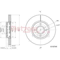 METZGER Set van 2 remschijven 4250032692834 on Productcaster.