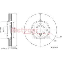 METZGER Bremsscheibe (pro Einheit) 4062101031570 on Productcaster.