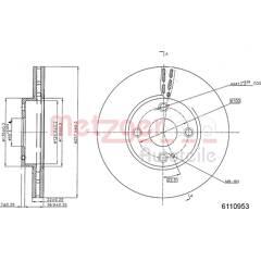 METZGER Set van 2 remschijven 4062101135131 on Productcaster.