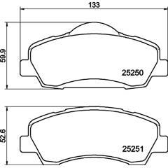 MINTEX Bremsbeläge vorne (4er-Satz) 5028740808743 on Productcaster.