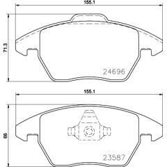 MINTEX Bremsbeläge vorne (4er-Satz) 5028740856133 on Productcaster.