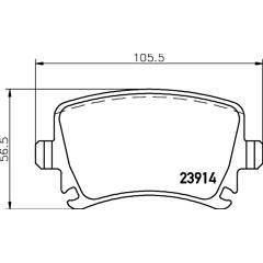 MINTEX Bremsbelagsatz hinten 5028740108232 on Productcaster.