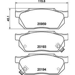 MINTEX Remblokkenset voor 5028740001649 on Productcaster.