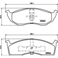 MINTEX Remblokkenset voor 5028740032063 on Productcaster.