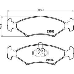 MINTEX Remblokkenset voor 5028740036603 on Productcaster.