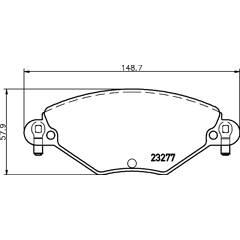 MINTEX Remblokkenset voor 5028740061407 on Productcaster.