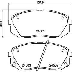 MINTEX Remblokkenset voor 5028740628273 on Productcaster.