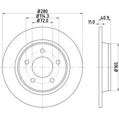 MINTEX Set van 2 remschijven 5028740764308 on Productcaster.