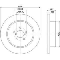 MINTEX Set van 2 remschijven 5028740761079 on Productcaster.