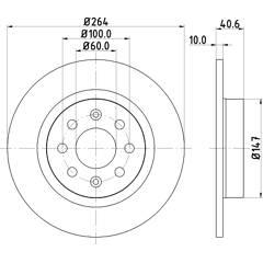 MINTEX Set van 2 remschijven 5028740760393 on Productcaster.