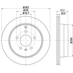 MINTEX Set van 2 remschijven 5028740720748 on Productcaster.