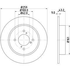 MINTEX Set van 2 remschijven 5028740778794 on Productcaster.