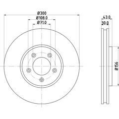 MINTEX Remschijf (per stuk) 5028740708425 on Productcaster.