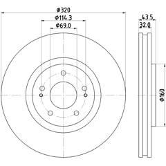 MINTEX Set van 2 remschijven 5028740763424 on Productcaster.