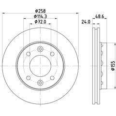 MINTEX Set van 2 remschijven 5028740763684 on Productcaster.