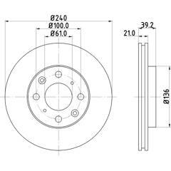 MINTEX Set van 2 remschijven 5028740763981 on Productcaster.