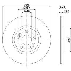 MINTEX Set van 2 remschijven 5028740764834 on Productcaster.