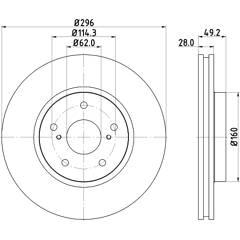 MINTEX Set van 2 remschijven 5028740761505 on Productcaster.