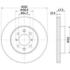 MINTEX Set van 2 remschijven 5028740765510 on Productcaster.