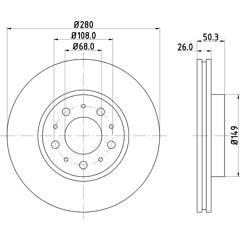 MINTEX Set van 2 remschijven 5028740717311 on Productcaster.