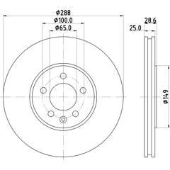 MINTEX Set van 2 remschijven 5028740759892 on Productcaster.