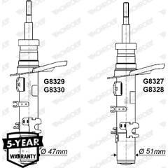 MONROE Schokbrekers voor 5412096579981 on Productcaster.