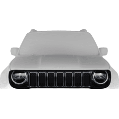 MOPAR Schwarz glänzender Frontgrill mit verchromten Ringen 0735699546001 on Productcaster.