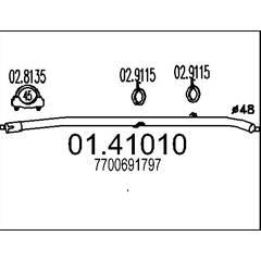 MTS Abgasrohr 8033464013868 on Productcaster.