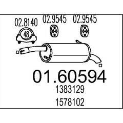 MTS Silencieux arrière 8033464448813 on Productcaster.