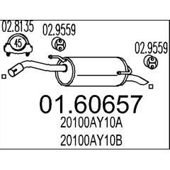 MTS Silencieux arrière 8033464451455 on Productcaster.