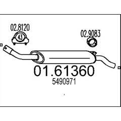 MTS Silencieux arrière 8033464030506 on Productcaster.