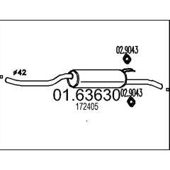 MTS Silencieux arrière 8033464032722 on Productcaster.