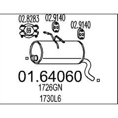 MTS Silencieux arrière 8033464033163 on Productcaster.