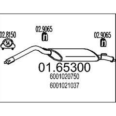 MTS Silencieux arrière 8033464034351 on Productcaster.