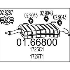 MTS Silencieux arrière 8033464035754 on Productcaster.