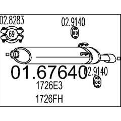 MTS Silencieux arrière 8033464036560 on Productcaster.